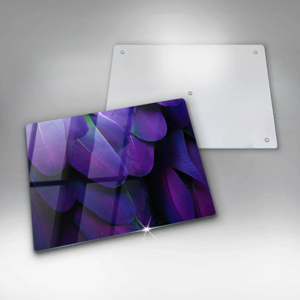 Herdabdeckplatte glas Neonfedern
