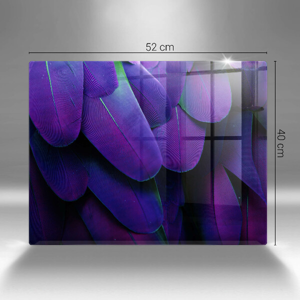 Herdabdeckplatte glas Neonfedern