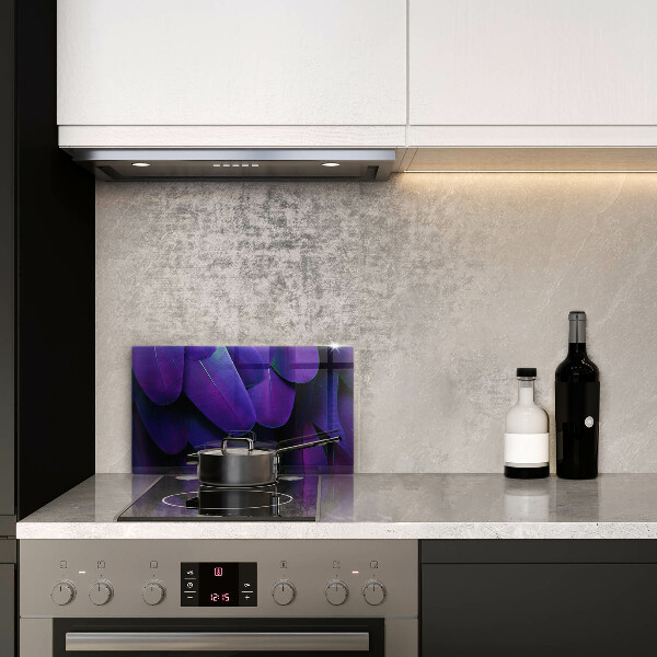 Herdabdeckplatte glas Neonfedern