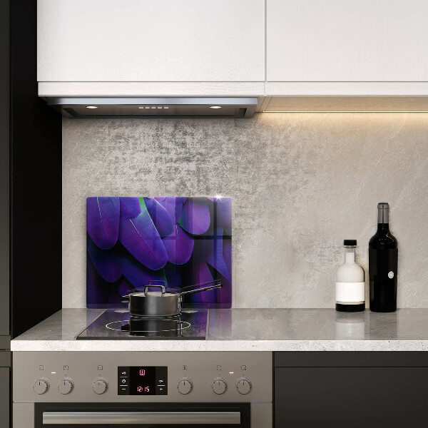 Herdabdeckplatte glas Neonfedern