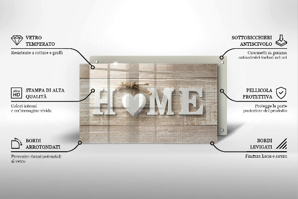 Herdabdeckplatte glas Home