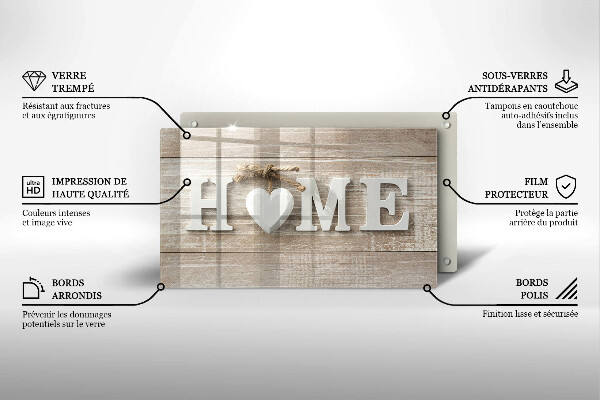 Herdabdeckplatte glas Home