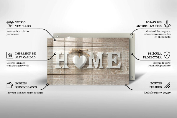 Herdabdeckplatte glas Home