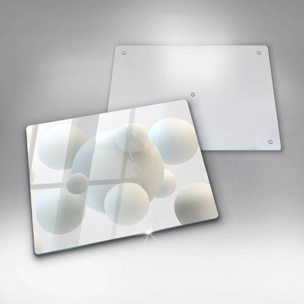Herdabdeckplatte glas Moderne 3D-Bälle