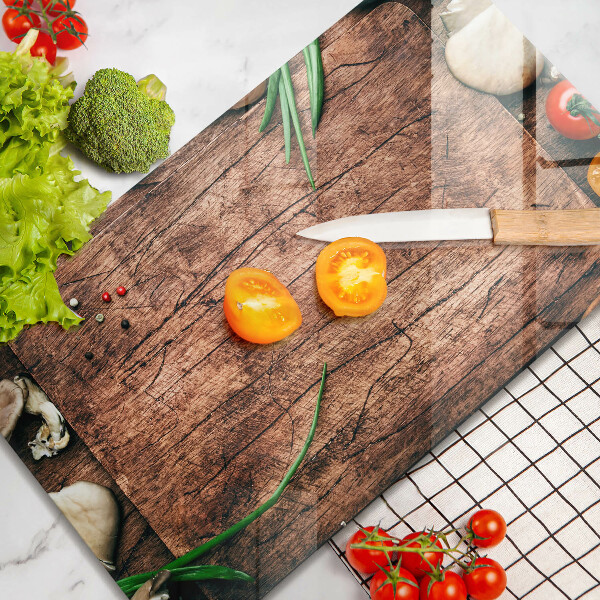 Herdabdeckplatte glas Küchenbrett aus Holz