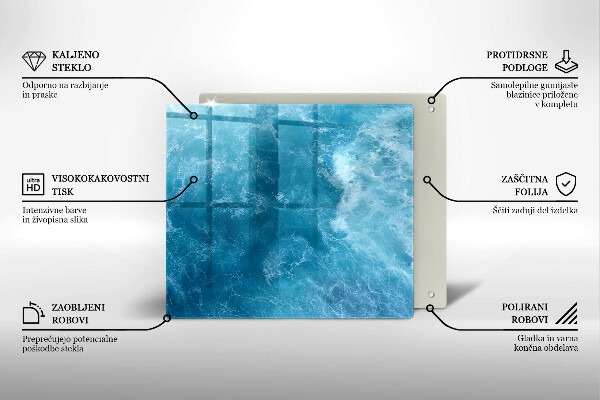 Herdplattenabdeckung Blaues Wasser