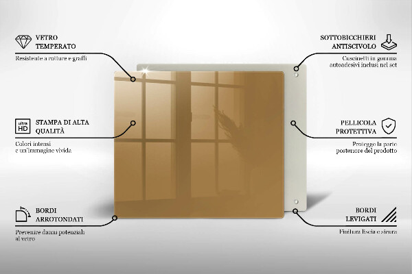 Ceranfeld schutz Beige Farbe