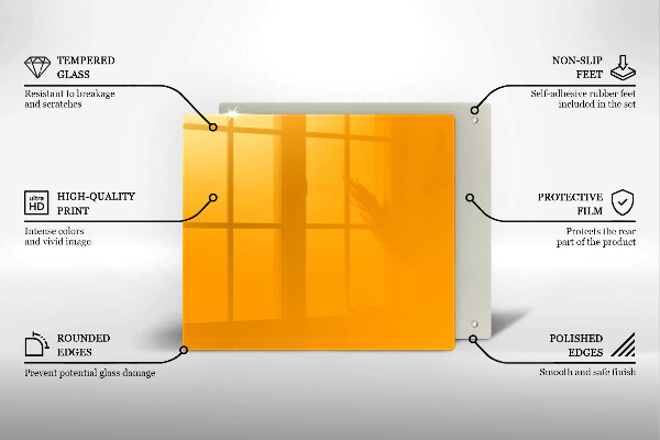 Ceranfeld schutz Dunkelgelbe Farbe