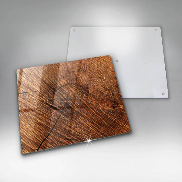 Herdplattenabdeckung Holzstruktur