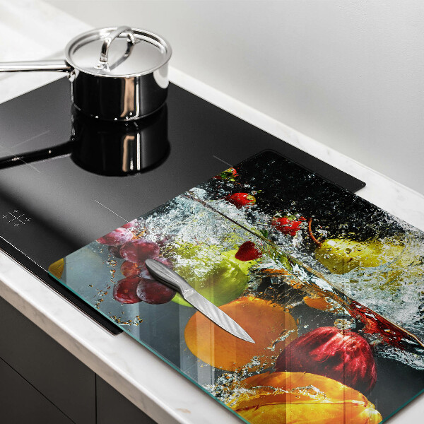 Herdplattenabdeckung Saftige Frucht in Wasser