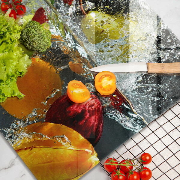 Herdplattenabdeckung Saftige Frucht in Wasser