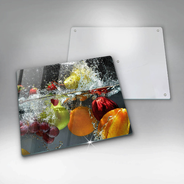 Herdplattenabdeckung Saftige Frucht in Wasser