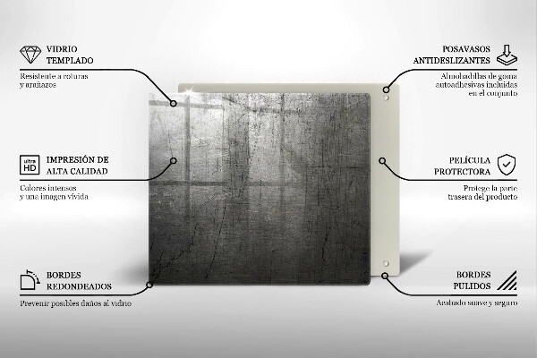 Herdplattenabdeckung Metallstruktur