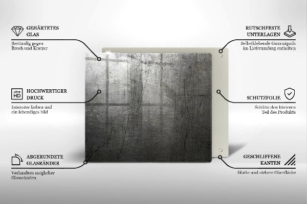 Herdplattenabdeckung Metallstruktur