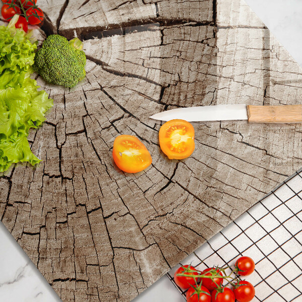 Herdplattenabdeckung Querschnitt eines Baumes