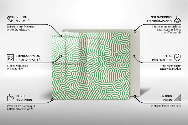 Herdplattenabdeckung Abstrakte Linien