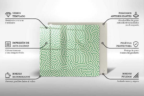 Herdplattenabdeckung Abstrakte Linien