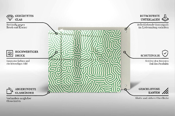 Herdplattenabdeckung Abstrakte Linien