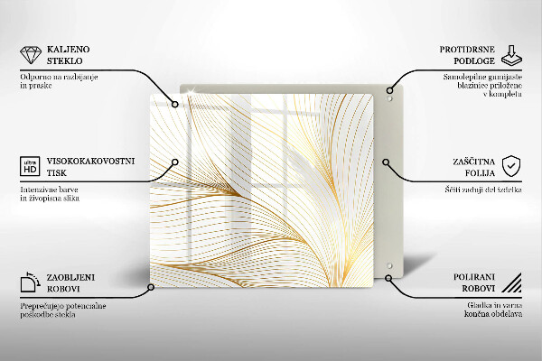 Herdplattenabdeckung Modernes Linienmuster