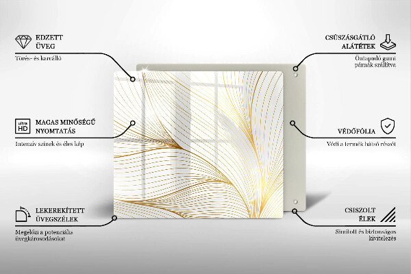 Herdplattenabdeckung Modernes Linienmuster