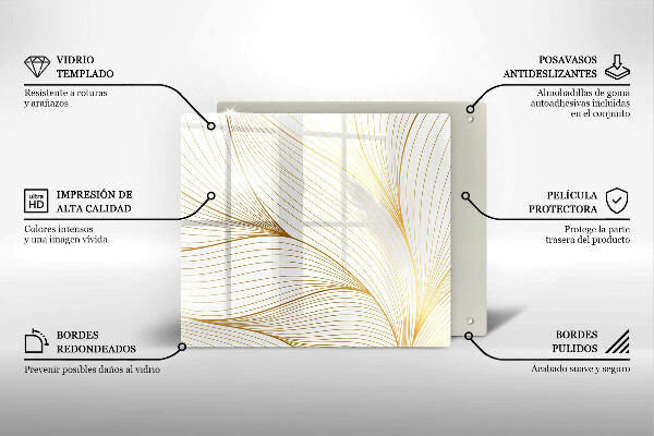 Herdplattenabdeckung Modernes Linienmuster
