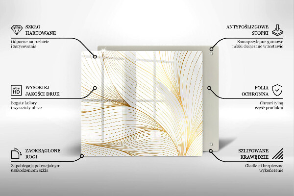 Herdplattenabdeckung Modernes Linienmuster