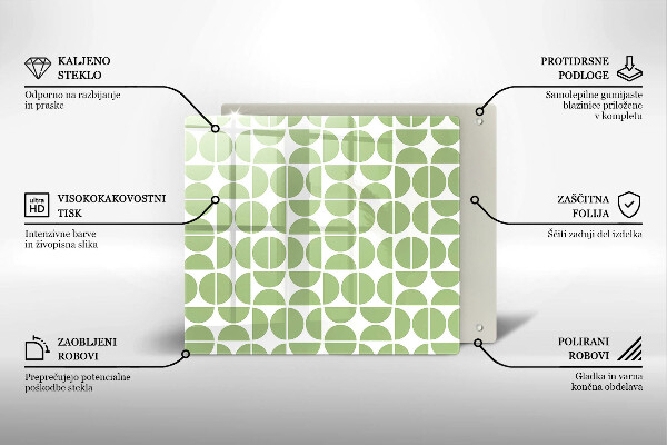 Herdplattenabdeckung Muster aus Boho-Formen