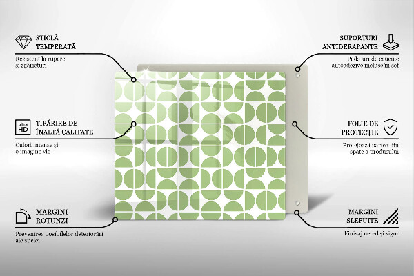 Herdplattenabdeckung Muster aus Boho-Formen