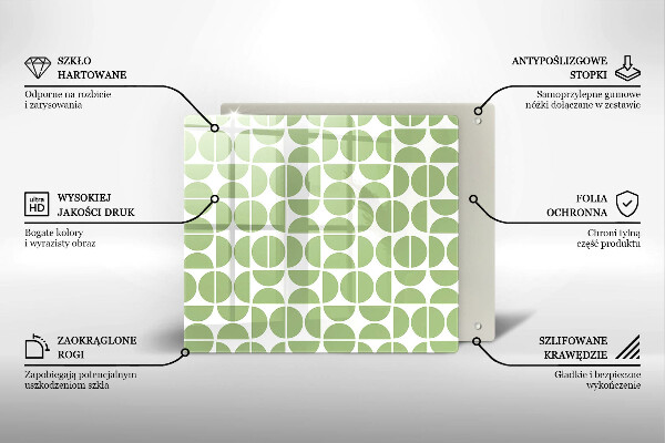 Herdplattenabdeckung Muster aus Boho-Formen