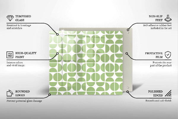 Herdplattenabdeckung Muster aus Boho-Formen