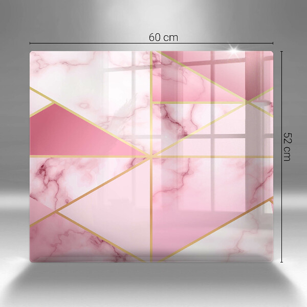 Herdplattenabdeckung Geometrischer Marmor
