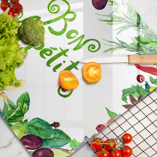 Ceranfeld schutz Inschrift Bon Appetit