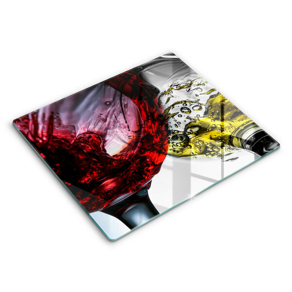 Ceranfeldabdeckung Gläser Wein