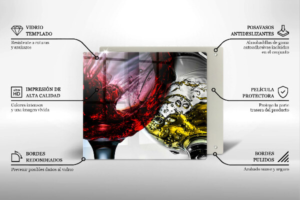 Ceranfeldabdeckung Gläser Wein