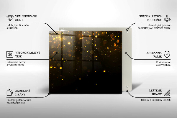 Ceranfeld schutz Goldglitter