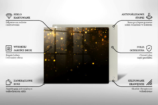 Ceranfeld schutz Goldglitter