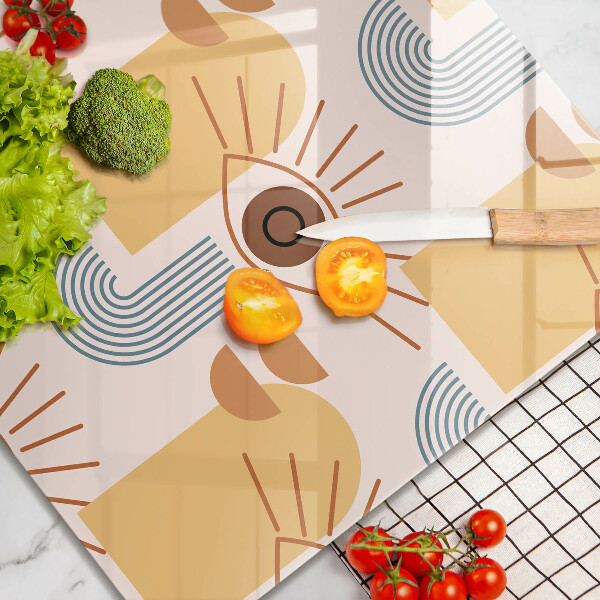 Herdplattenabdeckung Boho-Augenmuster