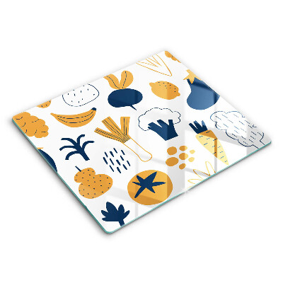 Herdplattenabdeckung Lebensmittelillustration