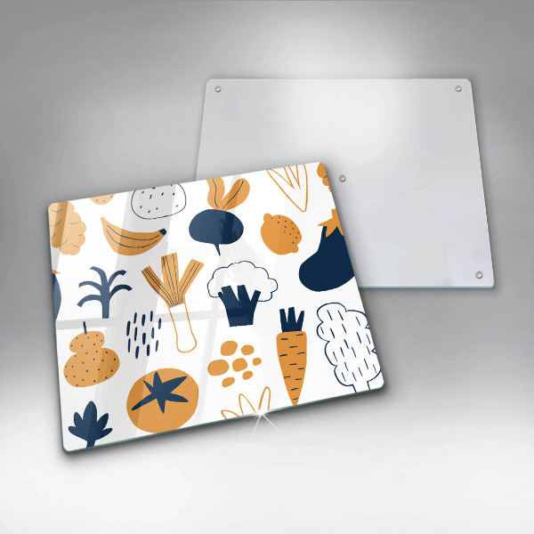 Herdplattenabdeckung Lebensmittelillustration