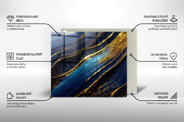 Ceranfeld schutz Marineblaue Abstraktion