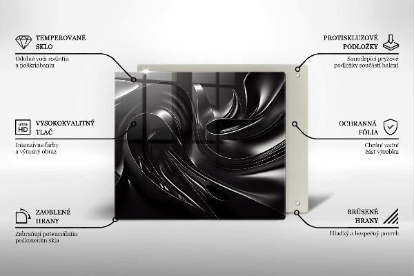Ceranfeld schutz Abstrakte schwarze Masse