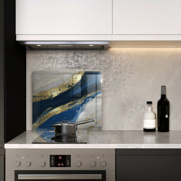 Ceranfeld schutz Textur mit Gold