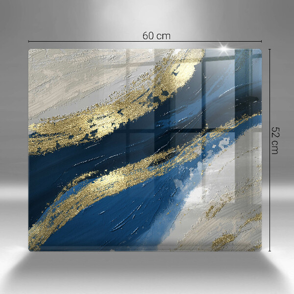 Ceranfeld schutz Textur mit Gold