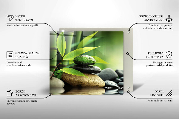 Ceranfeld schutz Zen-Bambussteine
