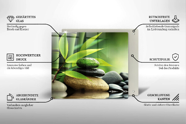 Ceranfeld schutz Zen-Bambussteine