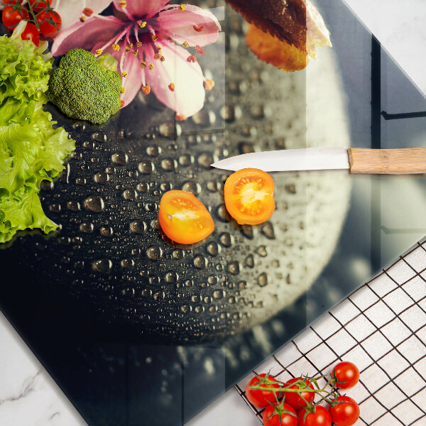 Ceranfeld schutz Blumen Zen-Steine