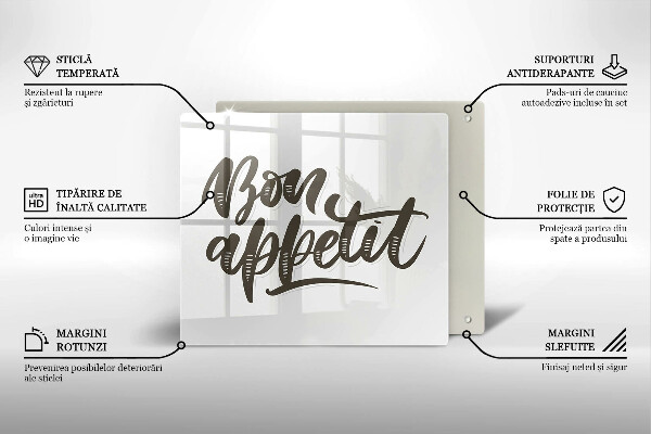 Ceranfeld schutz Inscription Bon Appetit