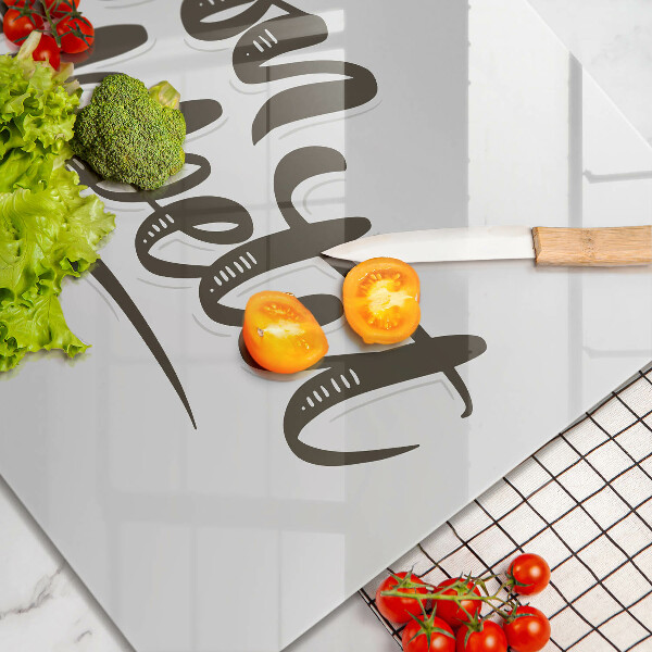 Ceranfeld schutz Inscription Bon Appetit