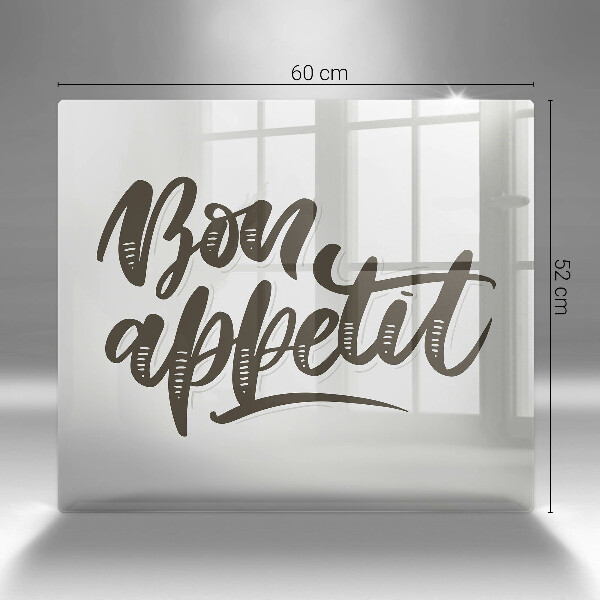 Ceranfeld schutz Inscription Bon Appetit