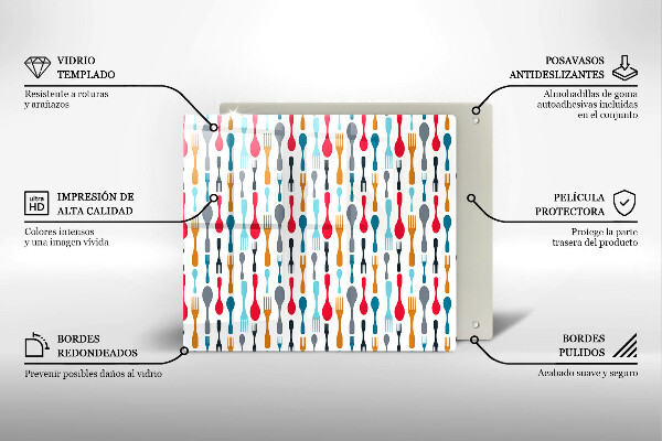 Ceranfeld schutz Löffelillustration